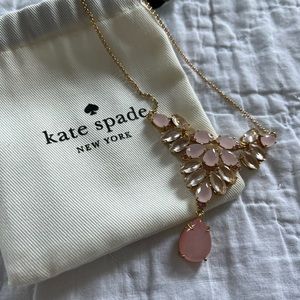 Pink and Gold Kate Spade 18” Lavaliere Necklace - EUC